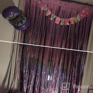 img 1 attached to Melsan Foil Fringe Backdrop - 2 Pack Rose Gold Sparkle Curtains For Party Photo Backgrounds review by Jeremy Yuusuf