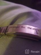 img 1 attached to 💫 Adovik Engraved Mantra Cuff Bracelets - Personalized Friendship Gifts for Women, Men and Kids review by Lauralee Sabelman