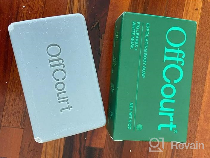 img 1 attached to OffCourt Exfoliating Body Soap - Best Cleansing Soap with Medium Strength Fresh Fig Leaves Scent for all Skin Types, Non-Drying Bar, 5oz 1 Pack; Perfect for Men and Women review by Ryan Lindstrom