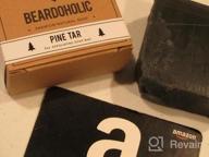 img 1 attached to Beardoholic Beard Soap - Handmade 100% Natural Exfoliating Soap Bar - Activated Charcoal Powder - Deeply Cleanses And Hydrates Dry Skin - Pine Tar Scent - 5 Oz Or 141 G Moisturizing Conditioner review by Pamela Pickett