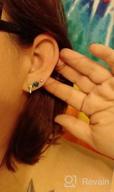 img 1 attached to Hypoallergenic Earrings Colorful Christmas Rainbow review by Samantha Davis
