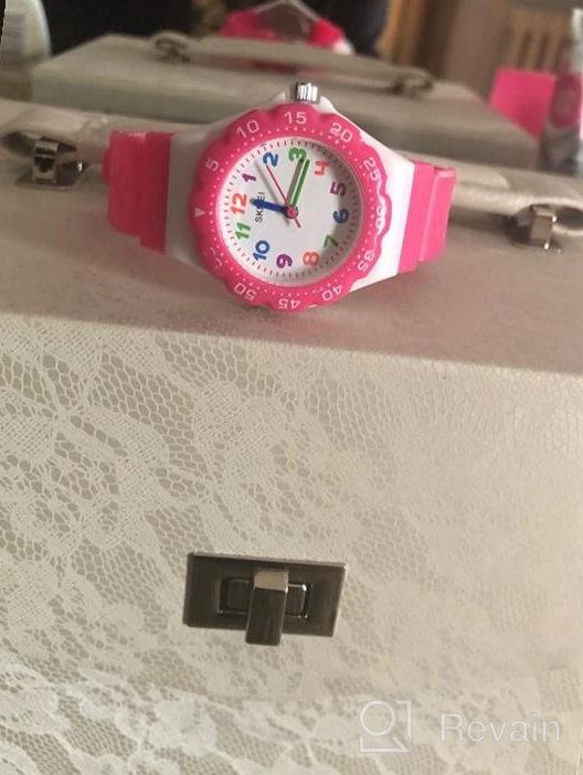 img 1 attached to Cute Cartoon Waterproof Children's Watch - CakCity Analog Wrist Watch for Little Boys and Girls, Ideal Time Teacher for Kids Aged 3-10 Years review by Mike Shah