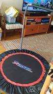 img 1 attached to 43/48" Foldable Mini Trampoline - 4 Level Height Adjustable Foam Handle Exercise Rebounder For Kids & Adults, 440Lbs Max Load | Indoor Outdoor Workout By Tomser review by Jacob Sriubas