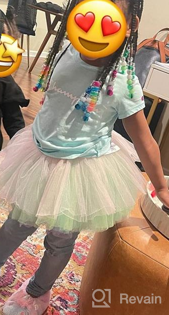 img 1 attached to My Lello Big Girls 10-Layer Short Ballet Tulle Tutu Skirt (4T-10yr): Adorable Dancewear for Girls! review by Erin Nichols