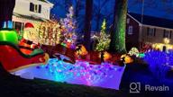 img 1 attached to 10.8 FT Waterproof LED Light Up Santa Claus Sleigh Christmas Deer Outdoor Decorations - Lewondr Inflatable Xmas Yard Garden Holiday Party Decorations review by Cody Bowie