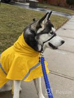img 1 attached to Stay Stylish And Safe In The Rain With NINEMAX Dog Raincoat - Adjustable Pet Jacket With Reflective Strip For Medium To Large Dogs review by Rick Howlett