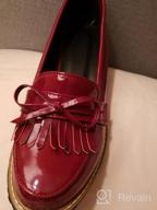 img 1 attached to KARKEIN Patent Leather Penny Loafers With Tassel And Bowknot Detail For Women - Slip On Oxford Shoes With Low Heel review by Tony Baker
