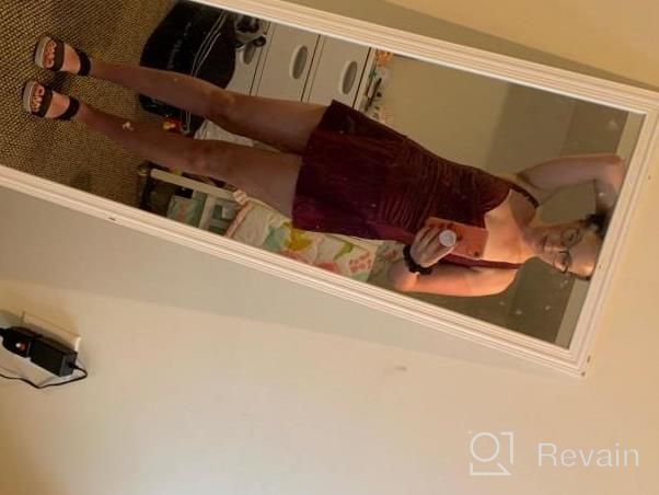 img 1 attached to Cherrydew'S Tummy Control Swimdress: Flaunt Your Retro Style With Slimming Skirted Swimsuits! review by Courtney Stone