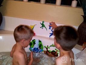 img 7 attached to Let Your Child'S Imagination Soar With Edushape'S Dinosaur Magic Creations Foam Sticker Bath Play Set - Create Endless Scenes With Wet And Stick Foam Pieces!