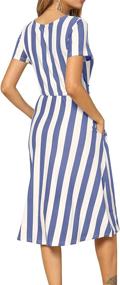 img 1 attached to Levaca Womens Casual Striped Loose Women's Clothing ~ Dresses