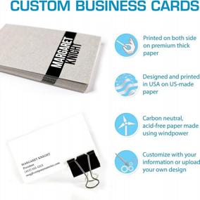 img 3 attached to Custom Premium Business Cards - Double-Sided Full Color Printing On 110 Lb Smooth Touch Cardstock From Buttonsmith