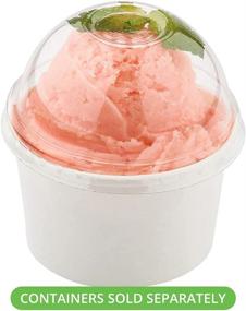 img 1 attached to 🍨 200-Count Clear Dome Lids for 3-OZ Coppetta Cups: Perfect Eco-Friendly Option for Cafes - Disposable Ice Cream Cup Lids - Restaurantware