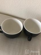 img 1 attached to Enjoy Your Coffee And Soups In Style With LAUCHUH'S Large Porcelain Mugs - Set Of 2 - Jumbo Size - 24 Ounce Capacity - Perfect For Latte And Cappuccino review by Jason Flippen