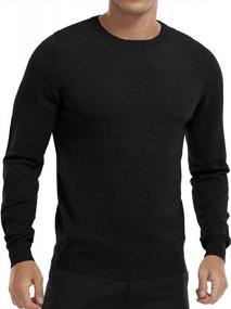 img 3 attached to Men'S Slim Fit Thermal Knit Crew-Neck Pullover Sweater For Casual Wear