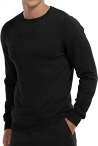 img 2 attached to Men'S Slim Fit Thermal Knit Crew-Neck Pullover Sweater For Casual Wear