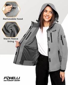 img 2 attached to Waterproof Lightweight Hiking Jacket For Women By Foxelli - Perfect Rain Jacket For Women