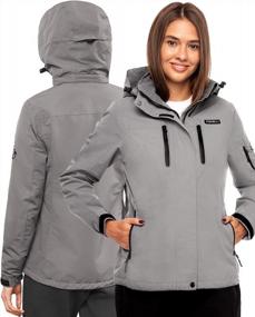img 4 attached to Waterproof Lightweight Hiking Jacket For Women By Foxelli - Perfect Rain Jacket For Women