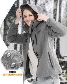 img 1 attached to Waterproof Lightweight Hiking Jacket For Women By Foxelli - Perfect Rain Jacket For Women