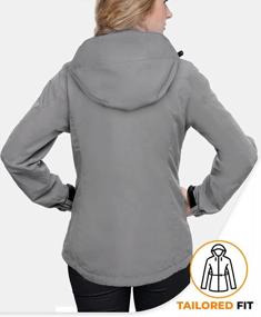 img 3 attached to Waterproof Lightweight Hiking Jacket For Women By Foxelli - Perfect Rain Jacket For Women
