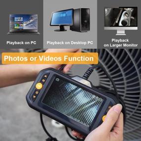 img 2 attached to 1080P Digital Borescope Inspection Camera With 7.0Mm IP67 Waterproof Sewer Camera, 4.3" LCD Screen, 7 LED Lights And 16.5FT Semi-Rigid Cable - Dual Lens Industrial Endoscope + 32GB Card