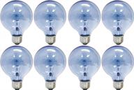 ge lighting 75241 reveal g16.5 25-watt bulb 💡 with medium base, 8-pack - enhanced clarity and brightness logo