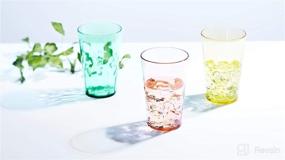 img 1 attached to 🥂 SCANDINOVIA Unbreakable Premium Drinking Glasses - 19 oz Set of 6 - Tritan Plastic Tumbler Cups - Ideal for Gifts - BPA Free - Dishwasher Safe - Stackable