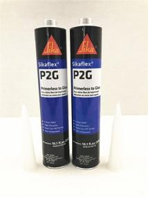 img 1 attached to High-Quality Auto Glass Sealant: Sikaflex P2G Urethane Glue with Primerless Adhesive (Pack of 2)