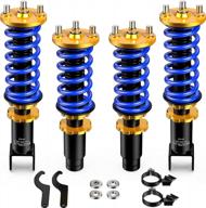 adjustable coilovers struts for honda civic 93-00 ek ej em - front and rear shock absorbers set of 4 логотип