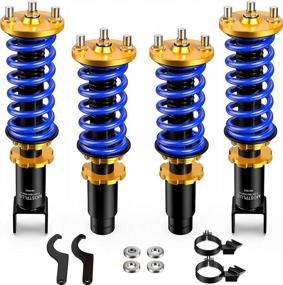 img 4 attached to Adjustable Coilovers Struts For Honda Civic 93-00 EK EJ EM - Front And Rear Shock Absorbers Set Of 4