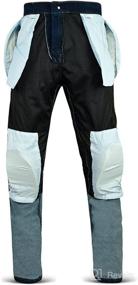 img 1 attached to 👖 Logicielity LLC Biker Pants Motorcycle Jeans Slim Fit Denim Trousers - Stretchable with Detachable Knee and Hip Pads