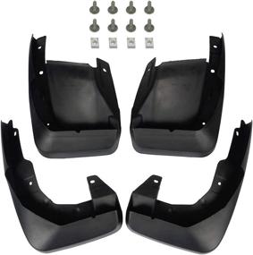 img 4 attached to 🚘 A-Premium Splash Guards Mud Flaps Mudguards for Honda CR-V 2007-2011 - Front & Rear 4-PC Set