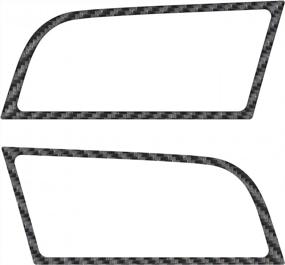 img 1 attached to Carbon Fiber Air Vent Accents For 2015-2020 Mustang - 2 Piece Kit (Driver & Passenger Side)