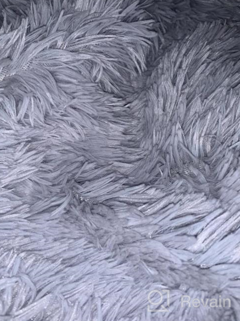 img 1 attached to 🛏️ LIFEREVO Luxury Shaggy Plush Duvet Cover: Ultra Soft Crystal Velvet Mink Reverse, Twin Size, Dark Gray with Hidden Zipper Closure review by Jay Huang