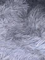 картинка 1 прикреплена к отзыву 🛏️ LIFEREVO Luxury Shaggy Plush Duvet Cover: Ultra Soft Crystal Velvet Mink Reverse, Twin Size, Dark Gray with Hidden Zipper Closure от Jay Huang