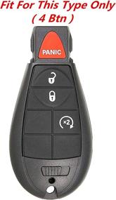 img 1 attached to 🔑 KAWIHEN Keyless Entry Key Fob Skin for Chrysler Town & Country, Dodge Durango, Grand Caravan, Journey, Ram 1500/2500/3500, Jeep Grand Cherokee | GQ4-53T M3N5WY783X IYZ-C01C