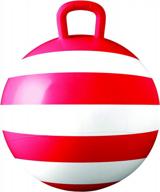 jump into fun with the hedstrom red striped hopper ball for kids - bouncy ride-on toy with handle (15 inch) логотип