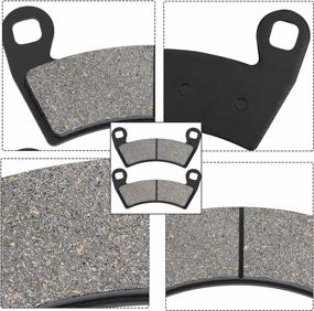 img 2 attached to Front & Rear Brake Pads Compatible With Polaris Ranger 500 800 900 2X4 4X4 Crew EV XP 500 Midsize Pursuit Electric RZR 4 800 RZR XP 900 - OuYi Brand.