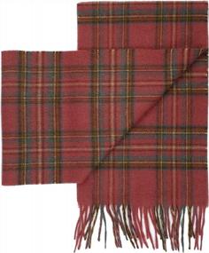 img 1 attached to 🧣 Scots Merino Tartan Stewart Men's Scarf Accessories by Prince