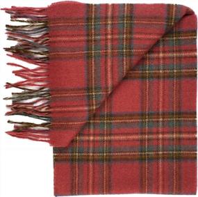 img 3 attached to 🧣 Scots Merino Tartan Stewart Men's Scarf Accessories by Prince