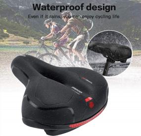 img 1 attached to Upgrade Your Ride With Yesurprise Comfort Bike Seat - Dual Shock Absorbing Rubber Balls, Memory Foam, Waterproof & Universal Fit For Any Bike