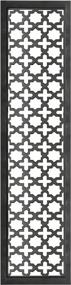 img 4 attached to Benjara Rectangular Mango Wood Wall Panel With Cutout Lattice Pattern, Rectangle, Black