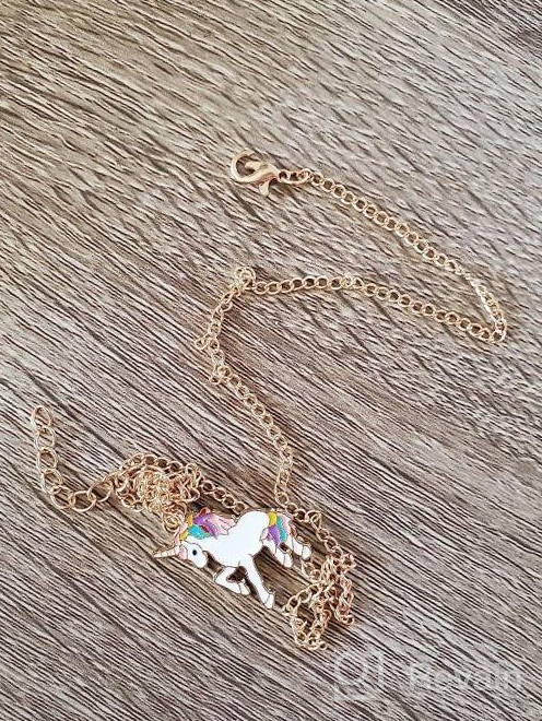 img 1 attached to Rainbow Unicorn Necklace Pendant Jewelry - Perfect Gifts for Girls, Best Friends, and Granddaughters - Ideal for Christmas, Birthdays - High-Quality Alloy Metal review by John Reese
