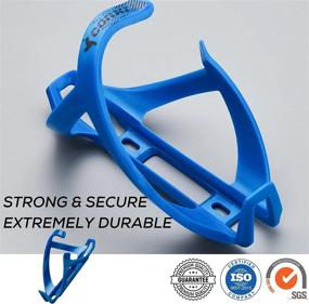 img 1 attached to Blue Lightweight Bicycle Water Bottle Cage For Road And Mountain Bikes - Corki Cycles Bike Holder - 1 Pack