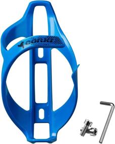 img 4 attached to Blue Lightweight Bicycle Water Bottle Cage For Road And Mountain Bikes - Corki Cycles Bike Holder - 1 Pack