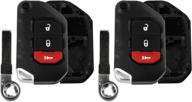 🔑 jeep wrangler gladiator key fob case shell - oht1130261 3btn remote (2-pack) логотип