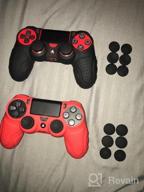 img 1 attached to Enhance Your Gaming Experience With CHINFAI PS4 Controller Skin Grip + Bonus Thumb Grips review by Ickey Case