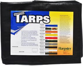 img 4 attached to 🔥 Heavy Duty 6 Ft. X 8 Ft. 6 Oz. Black Poly Tarp - Super Thick & Durable, 11-12 Mil