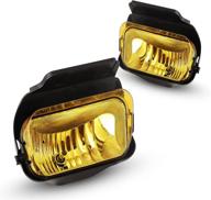 fog lights fit for 2002-2006 chevy avalanche/ 2003-2007 chevy silverado (w/o body cladding) with yellow lens 2pcs autowiki логотип