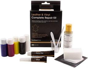 img 2 attached to 🛋️ FurnitureClinic Leather & Vinyl Complete Repair Kit - Dark Brown: Repair Rips, Holes, Tears & Burns on Couches, Car Seats & Furniture