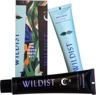 🌿 revolutionize dental care with wildist's natural toothpaste kit - recyclable & eco-friendly logo